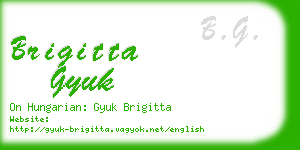 brigitta gyuk business card